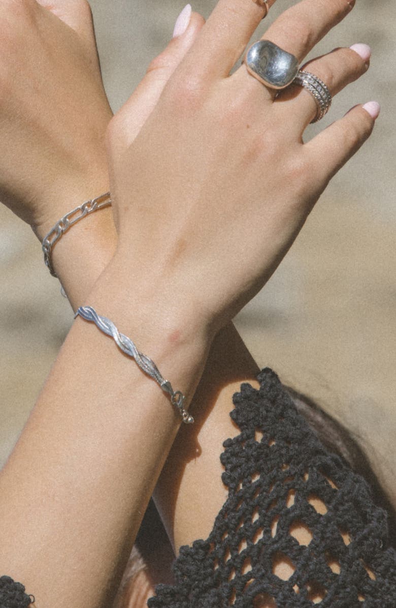 Child of Wild Aureline Braided Bracelet, Alternate, color, Silver