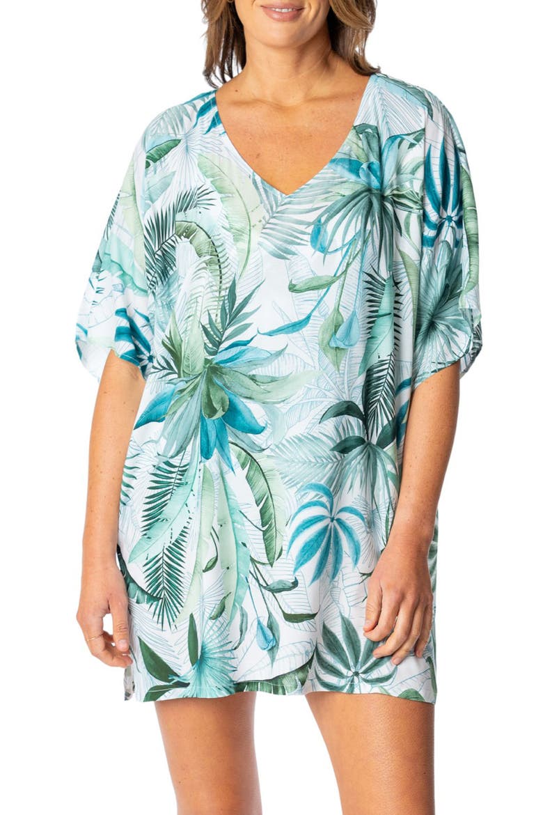 Celia Tunic Cover-Up, Main, color, WHITE