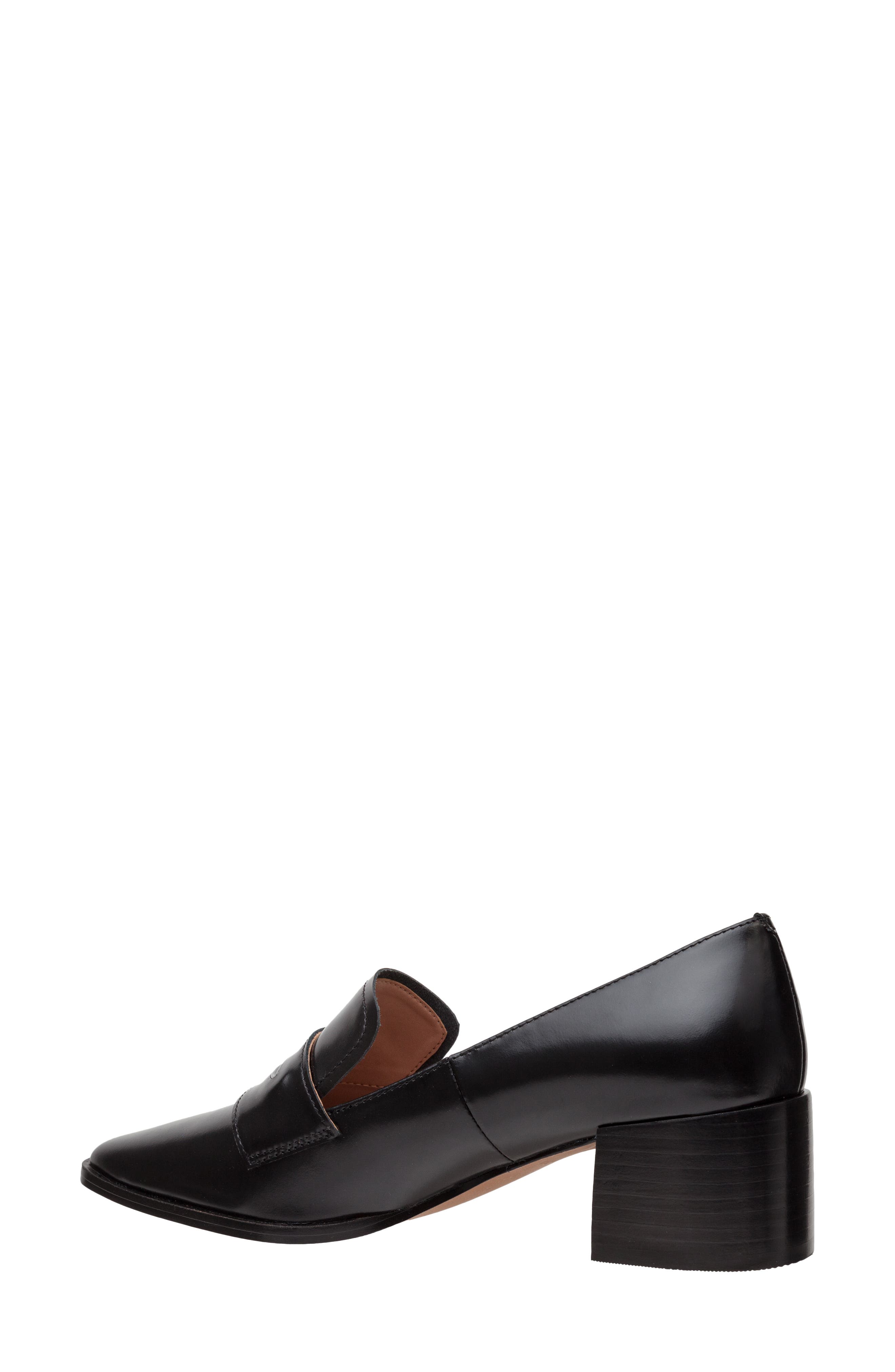 Linea Paolo Miramar Penny Loafer Pump, Alternate, color, Black