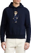 Ralph Lauren Purple Label Polo Bear Appliqué Fleece Hoodie