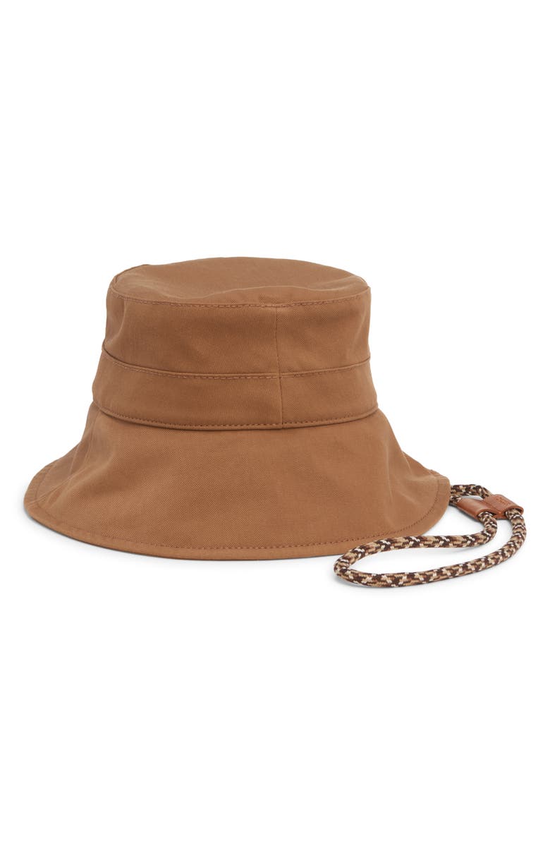 Moncler Archive DNA Cotton Twill Bucket Hat, Alternate, color, Beige