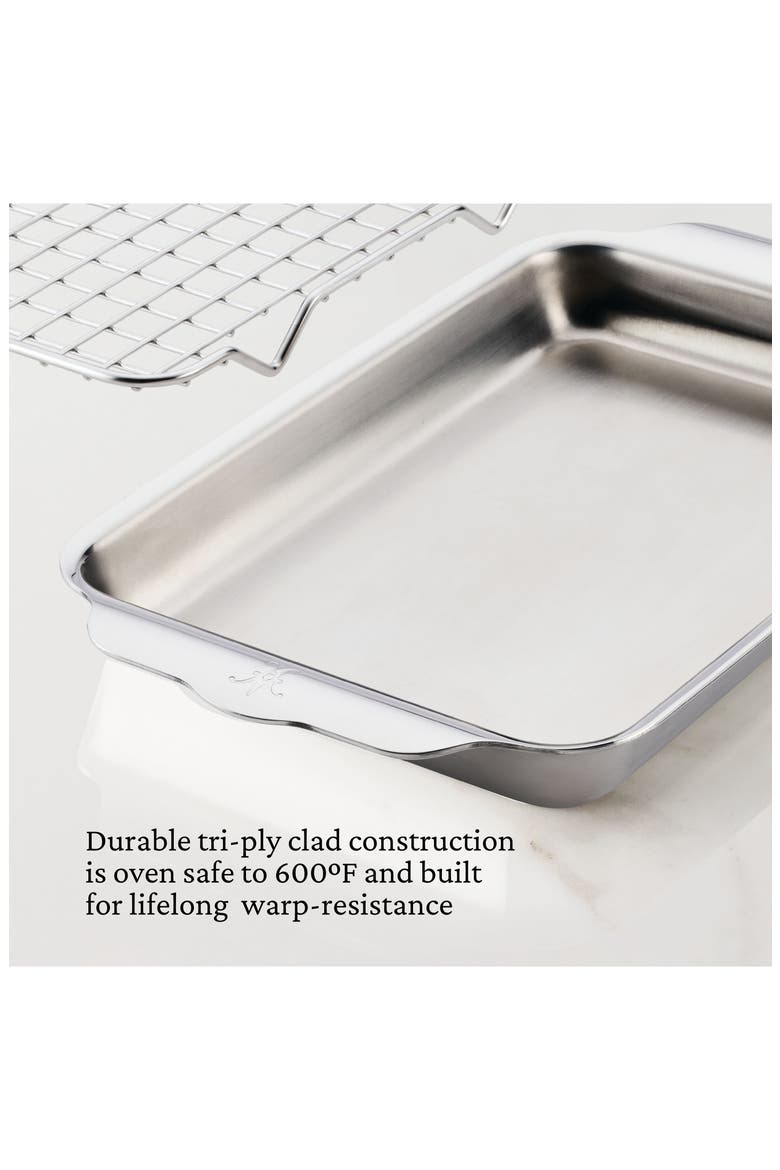 OvenBond Tri-Ply Mini Eighth Sheet Pan with Rack, Alternate, color, NO COLOR