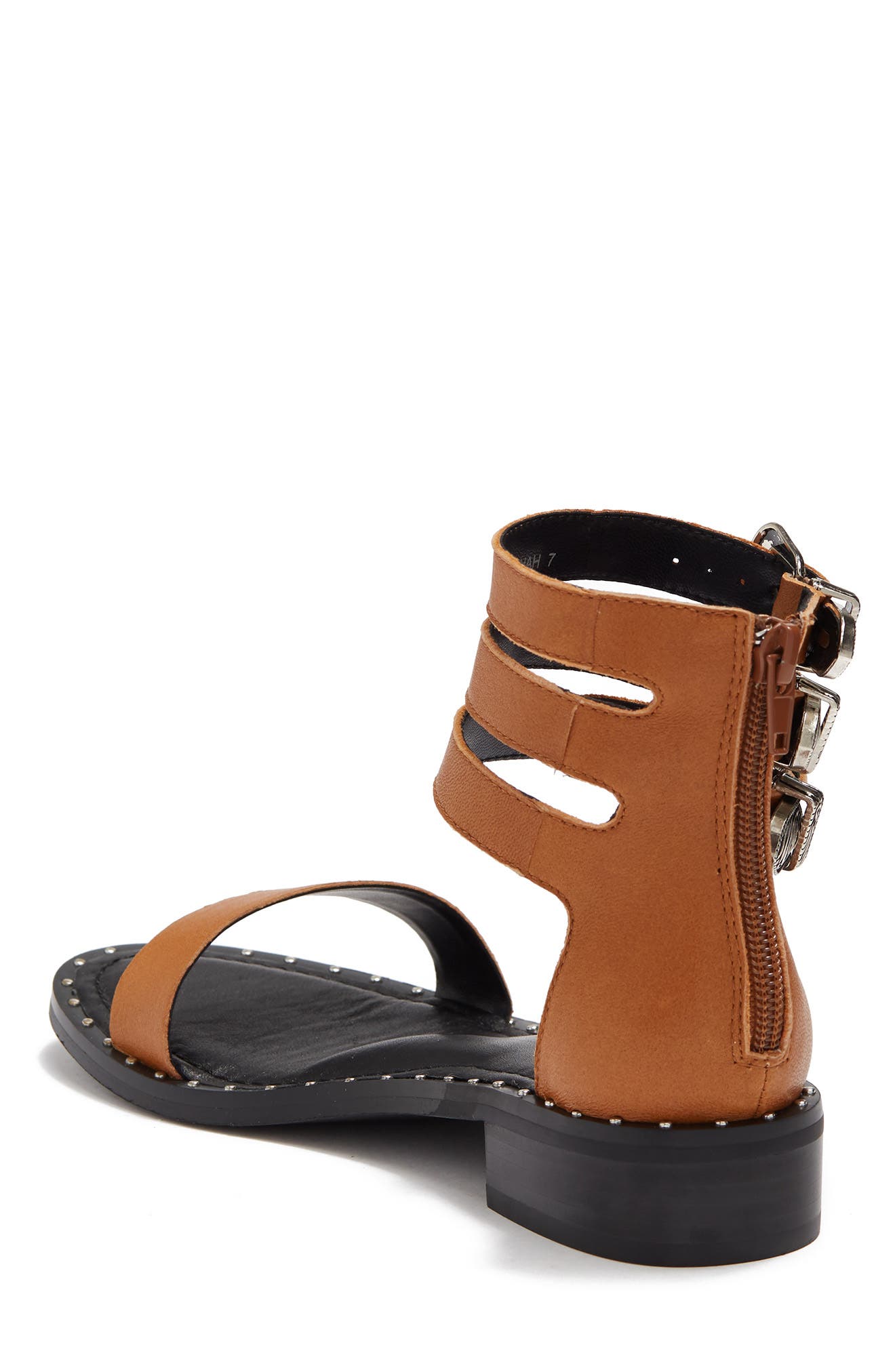 Bahah Triple Ankle Strap Sandal, Alternate, color, CUOIO