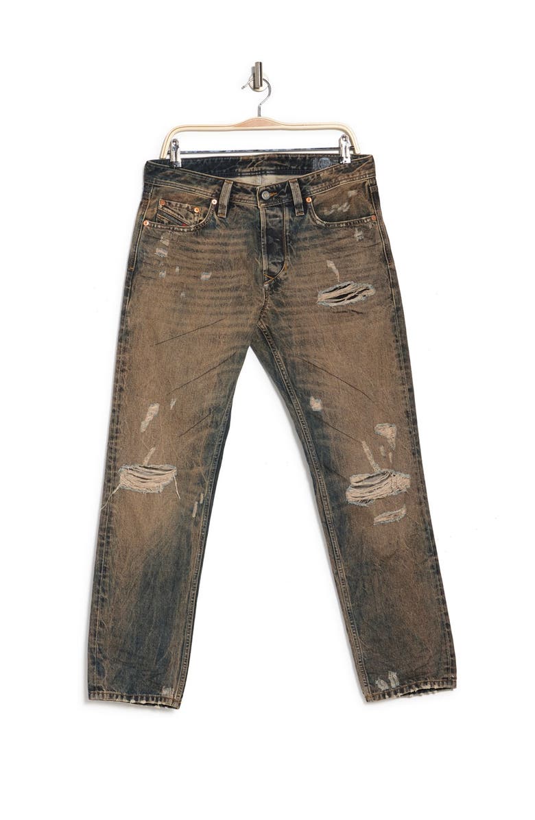 DIESEL<sup>®</sup> Larkee Distressed Straight Leg Jeans, Alternate, color, 