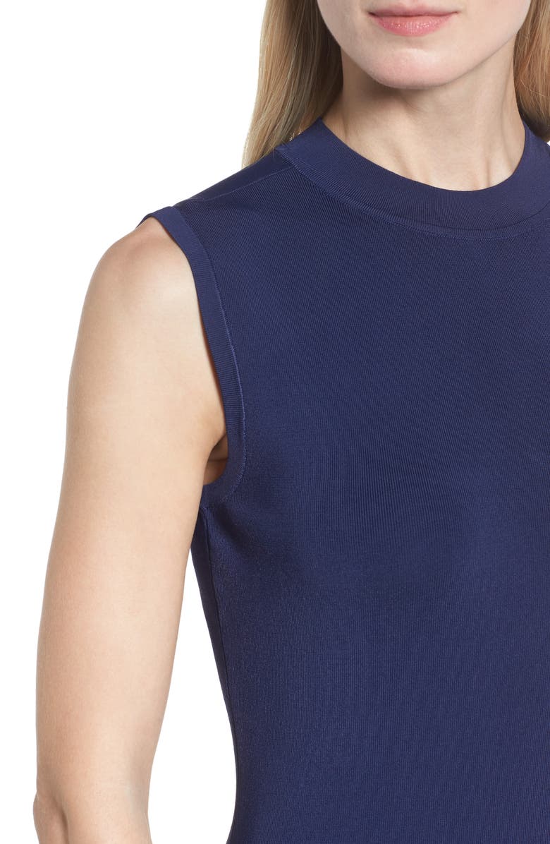 Halogen<sup>®</sup> Sleeveless Mock Neck Knit Dress, Alternate, color,