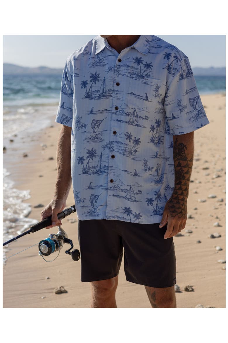 Sail Away WM SS Short Sleeve Shirt, Alternate, color, SKYWAY