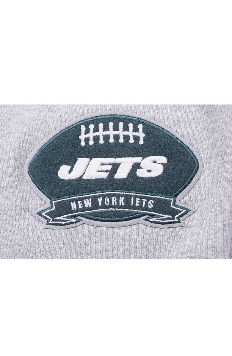 PRO STANDARD Men's Pro Standard Heather Gray New York Jets Crest Emblem Pullover Sweatshirt, Alternate, color, 