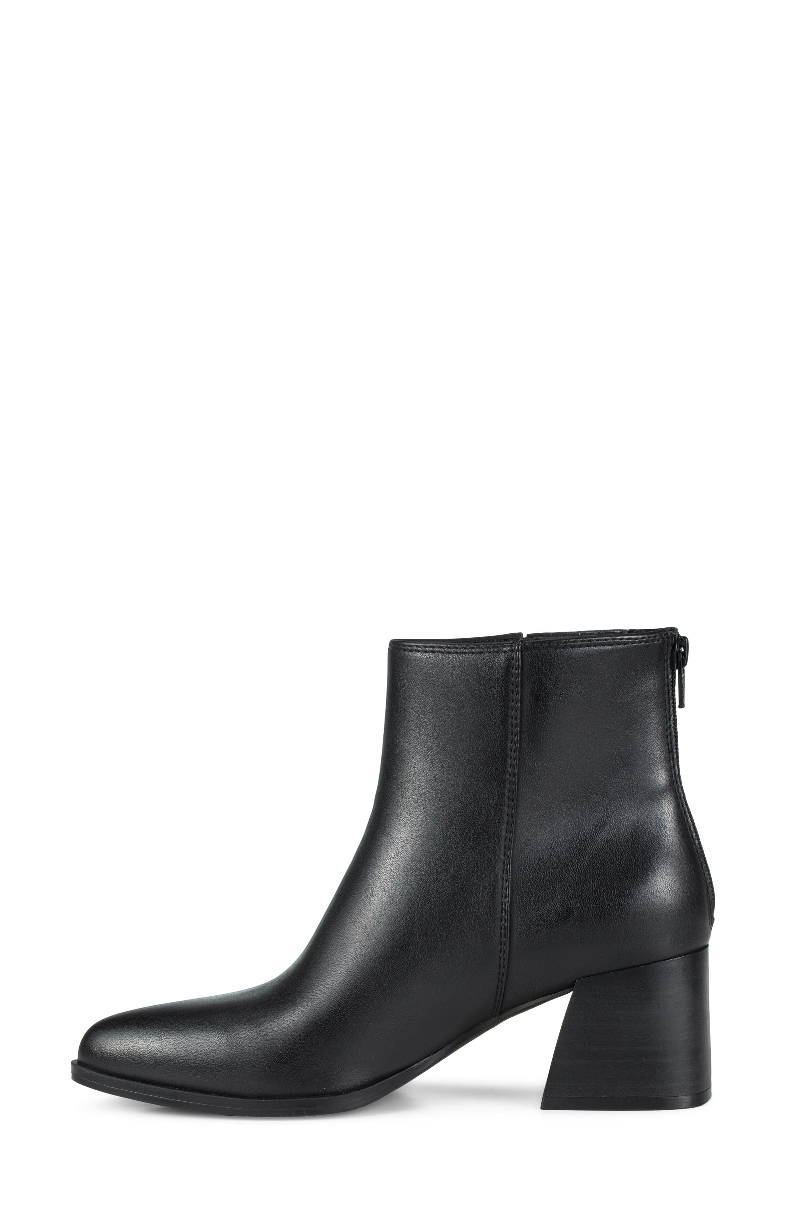 Biana Block Heel Bootie, Alternate, color, BLACK SMOOTH