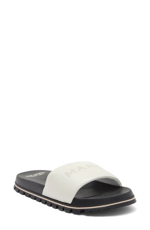 The Leather Slide Sandal