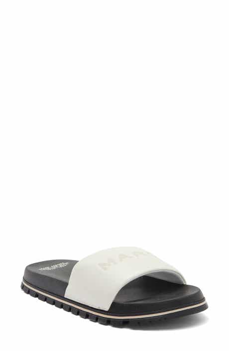 The Leather Slide Sandal