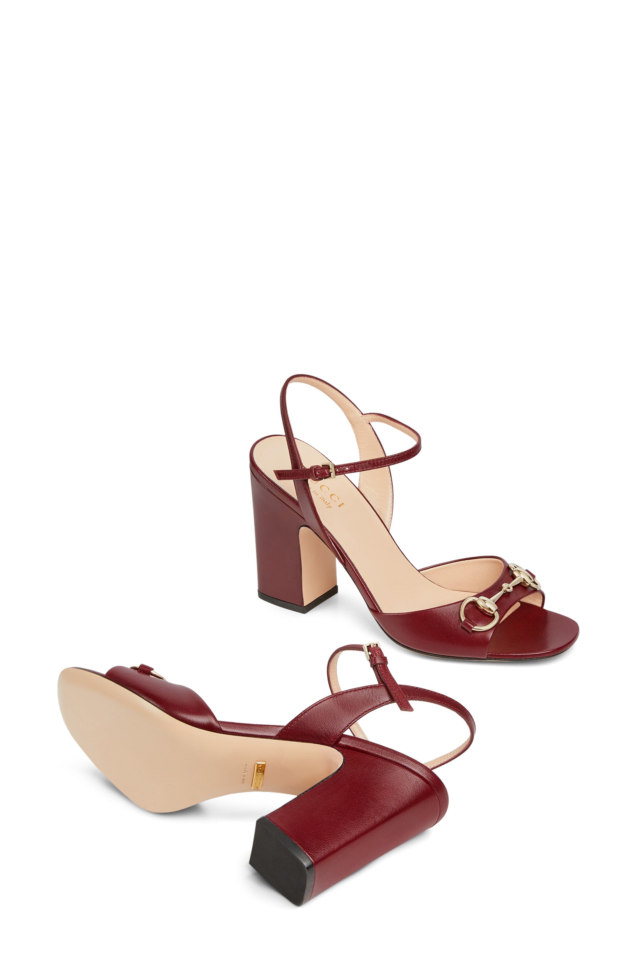 Gucci Lady Horsebit Sandal, Alternate, color, Lacquer