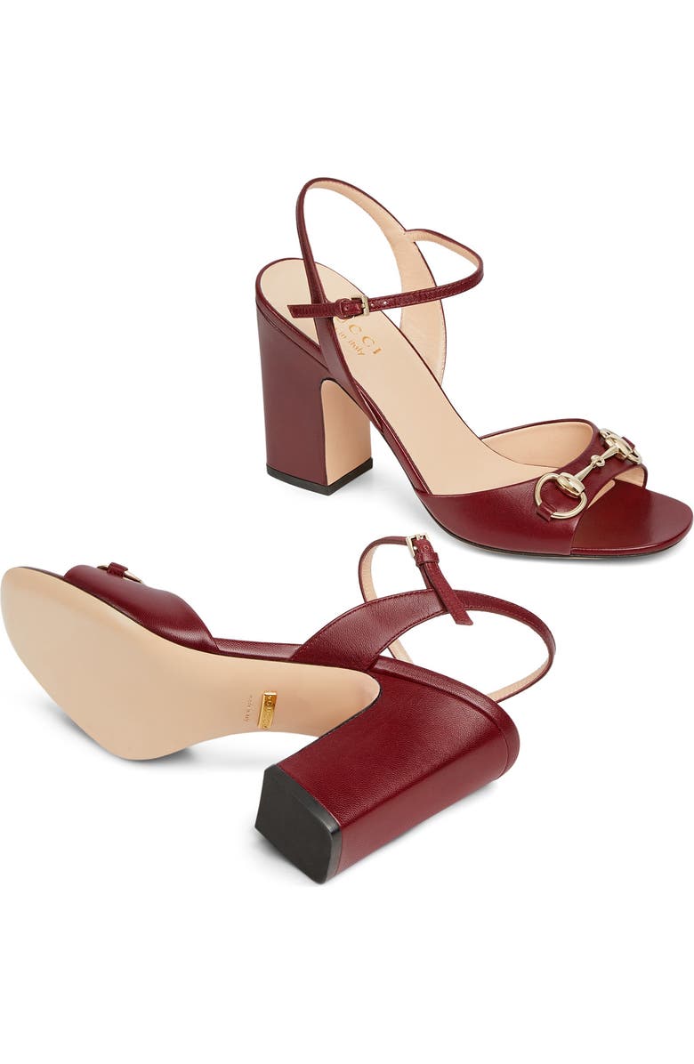 Gucci Lady Horsebit Sandal, Alternate, color, Lacquer