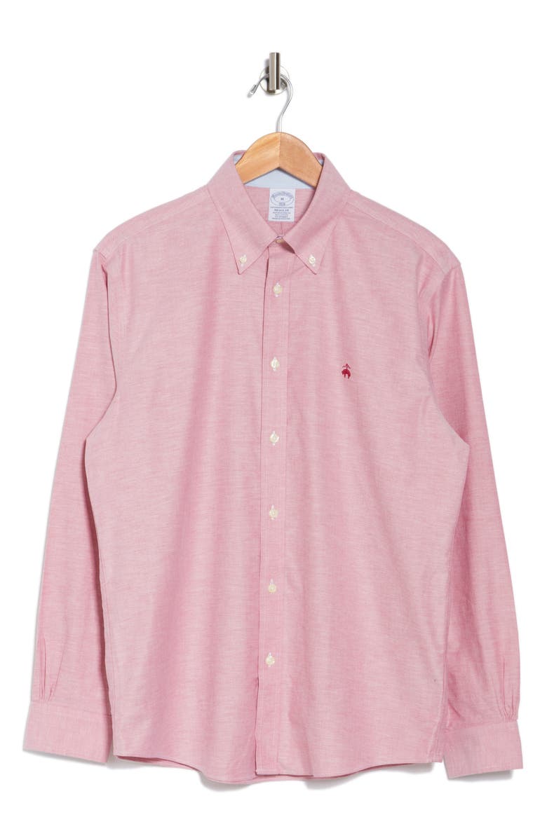 Brooks Brothers Regular Fit All-Season Cotton Button-Up Shirt, Alternate, color,