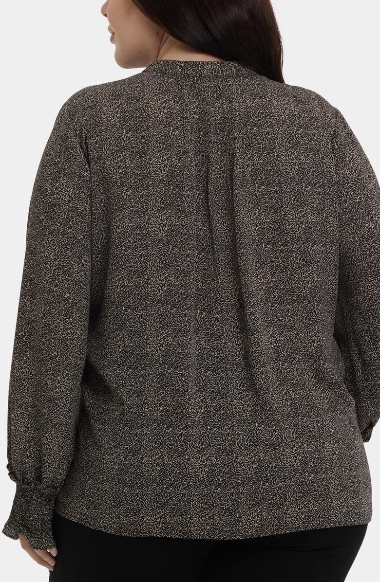 NYDJ Pleat Smocked Peasant Blouse, Alternate, color, 