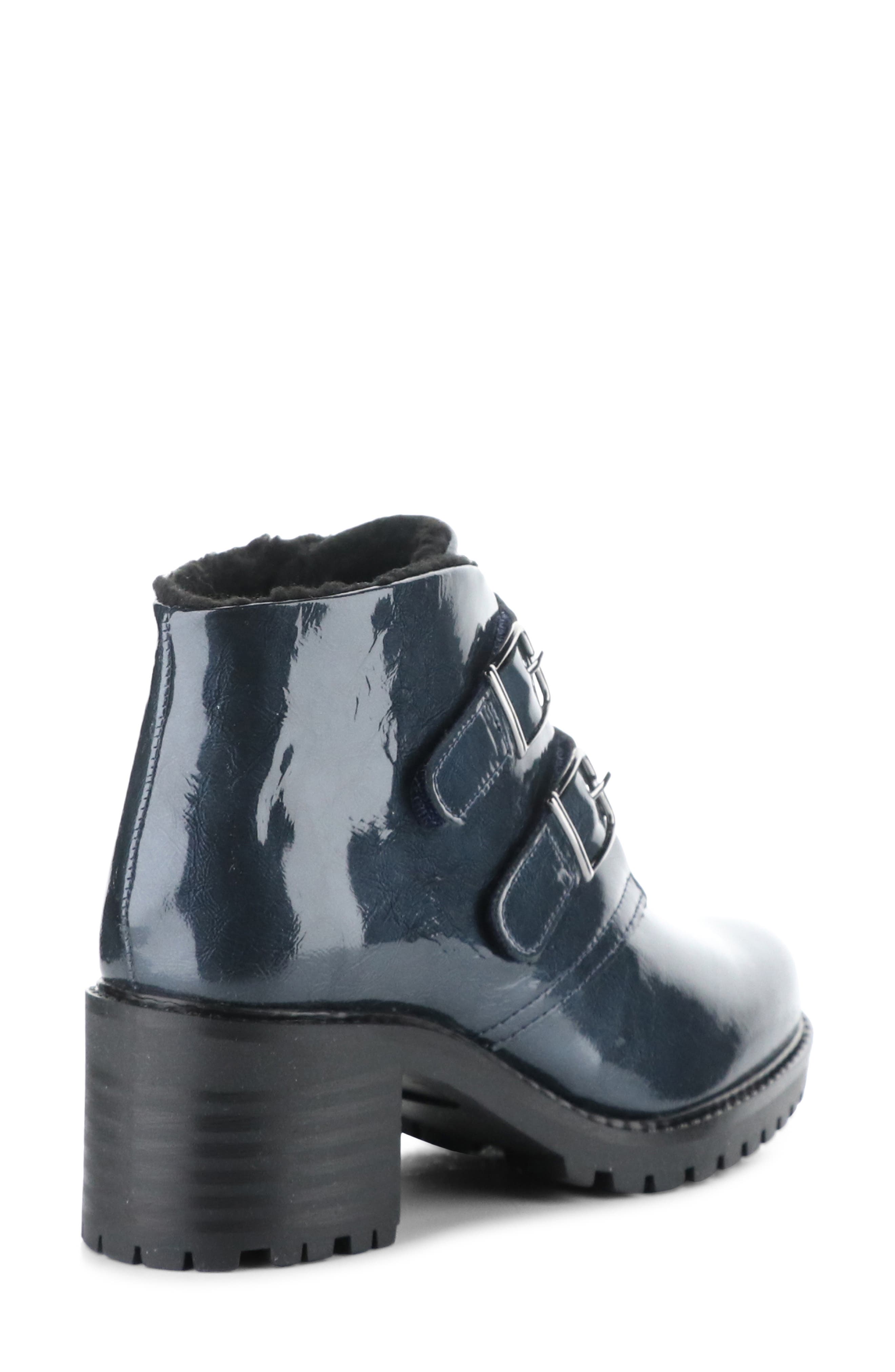 Issey Bootie, Alternate, color, BLUE MASCARA PAT/MIN