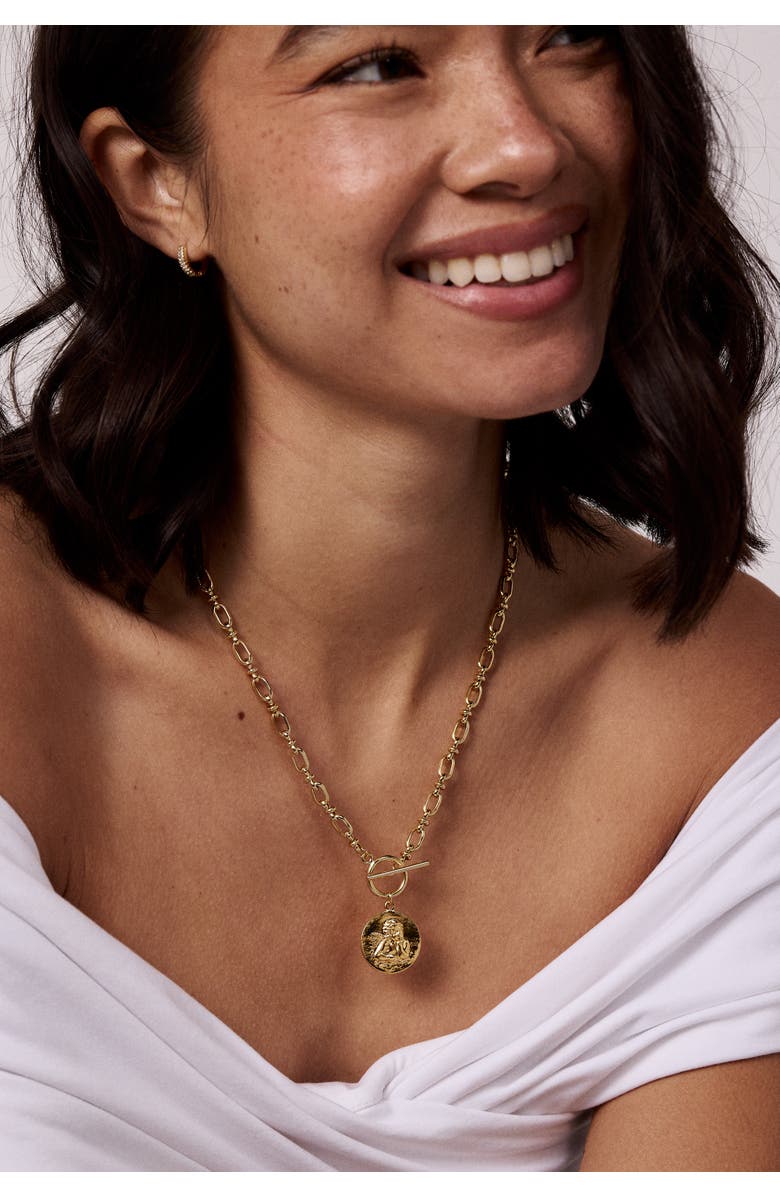 Electric Picks Essex Vintage Coin Necklace, Alternate, color, 