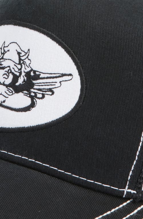 Boys Lie Smoke Signal Trucker Hat In Black