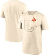 Nike Men's Nike Natural Clemson Tigers Campus Shadow Legend Performance T-Shirt