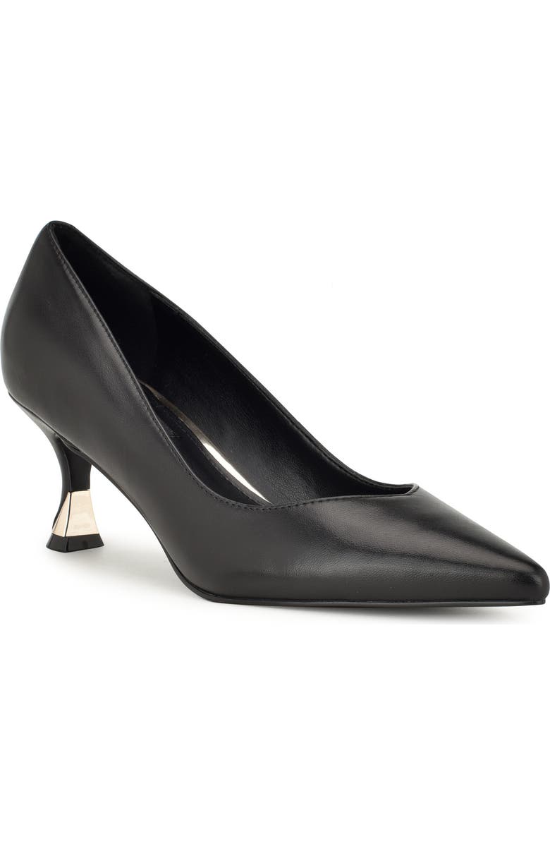Nine West Ariella Pointed Toe Kitten Heel Pump, Main, color, Black