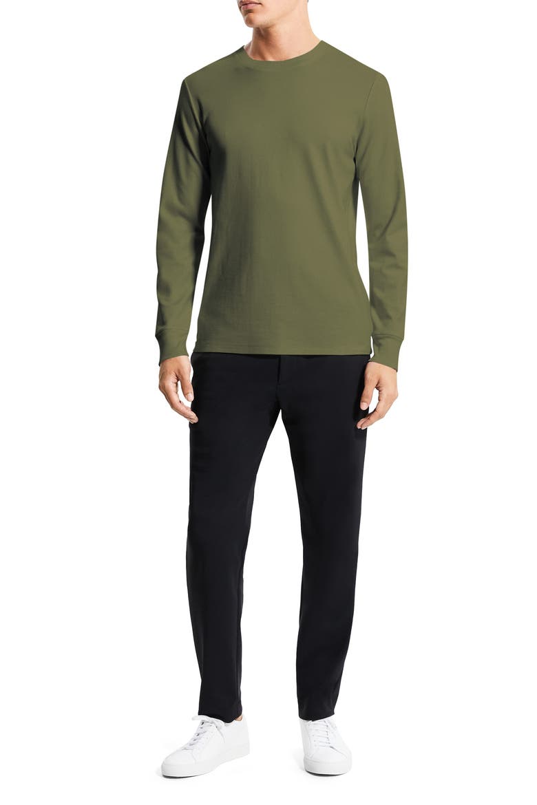 Essential Anemone Long Sleeve T-Shirt, Alternate, color, OLIVE BRANCH - FAT