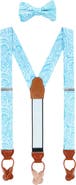 Trafalgar Sobee Paisley Silk Brace and Bow Tie Set
