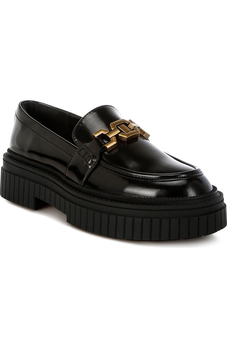 LONDON RAG Grosbeak Chunky Sole Loafer, Main, color, Black