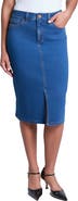 Jones New York City Slit Front Denim Midi Skirt