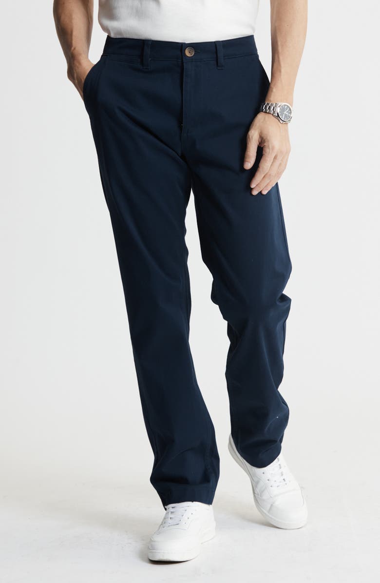 JACHS Classic Straight Leg Pants, Main, color, Navy