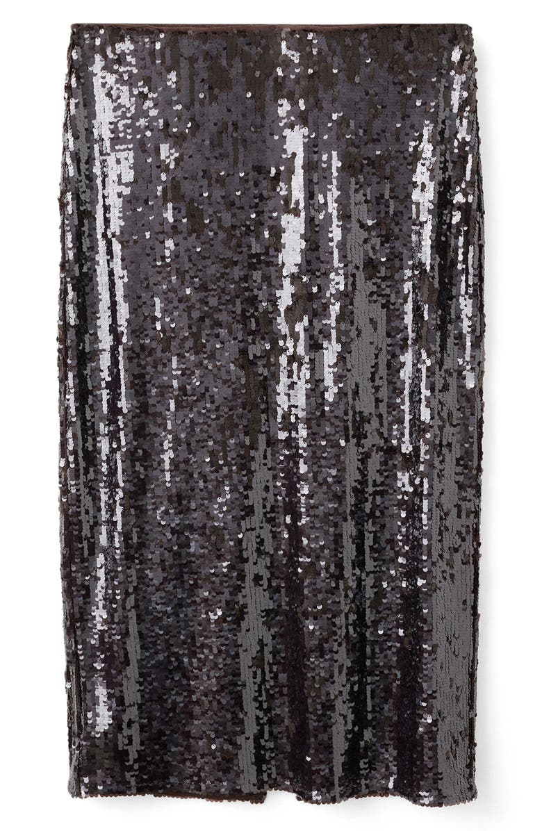 MANGO Sequin Midi Skirt, Alternate, color, 