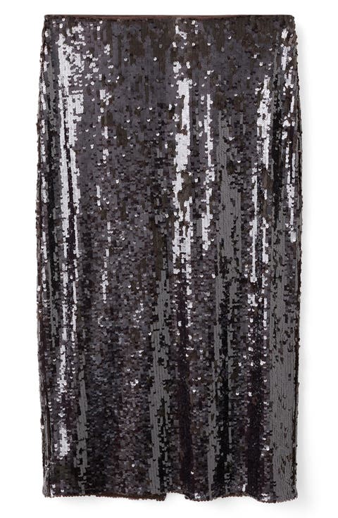 Sequin Midi Skirt (Regular & Plus)