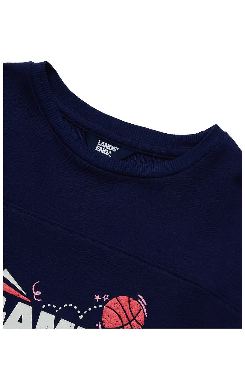 Girls Long Sleeve Varisty Top, Alternate, color, Game Day/Navy