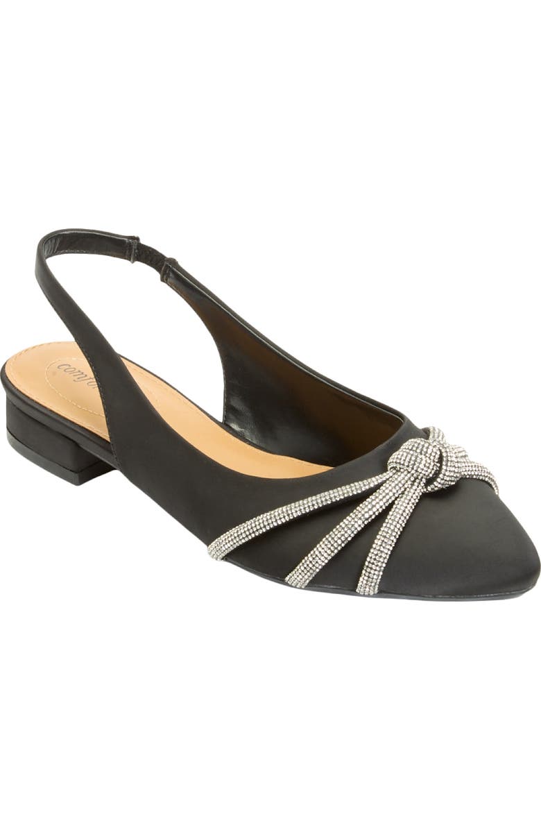 Comfortview The Evelyn Slingback, Main, color, Black