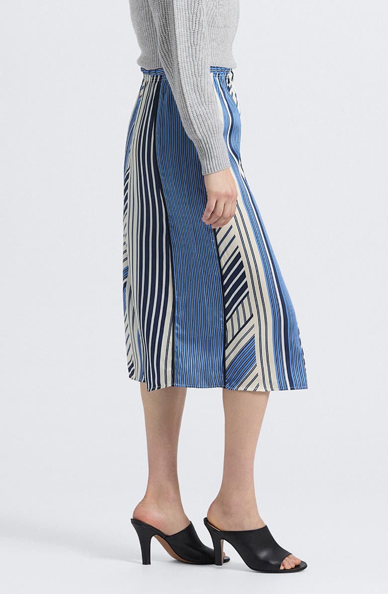 Derek Lam 10 Crosby Ravenna Mixed Stripe Mid Stripe, Alternate, color, Navy/ Ecru/ Ultramarine/ White