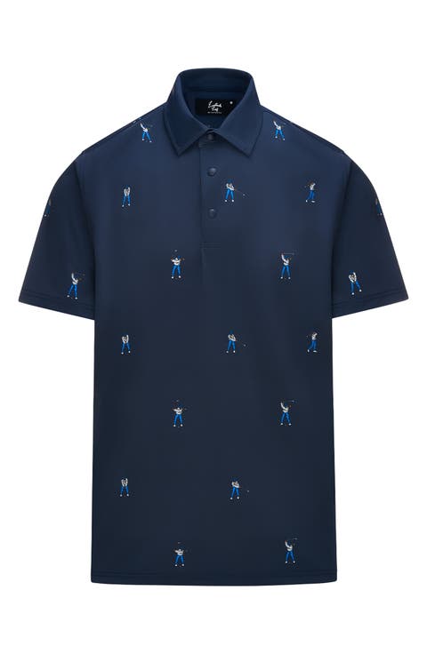 Snap Placket Performance Golf Polo