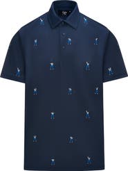Eastside Golf Snap Placket Performance Golf Polo