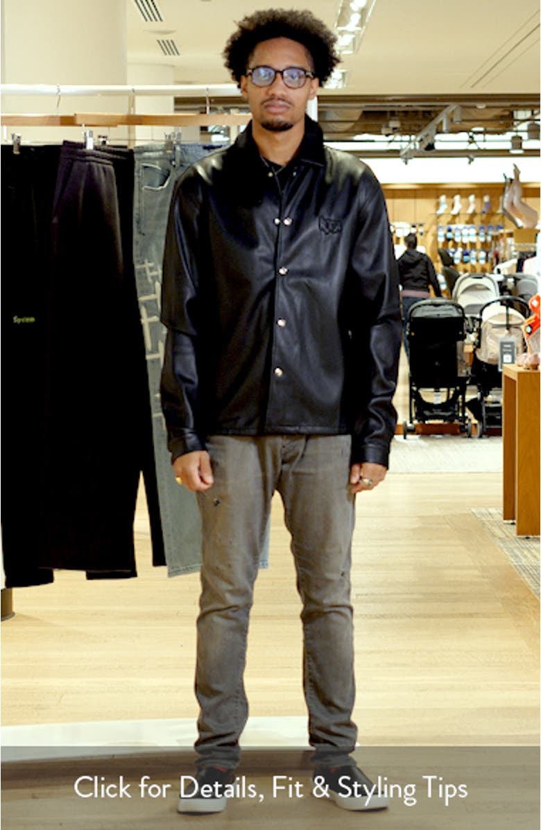 Parlan Faux Leather Shacket, sales video thumbnail