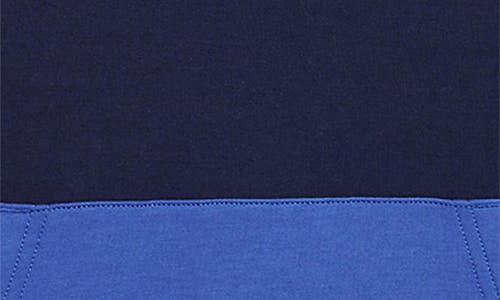 Polo Ralph Lauren Kids' Double Knit Varsity Pullover Hoodie In Refined Navy Multi