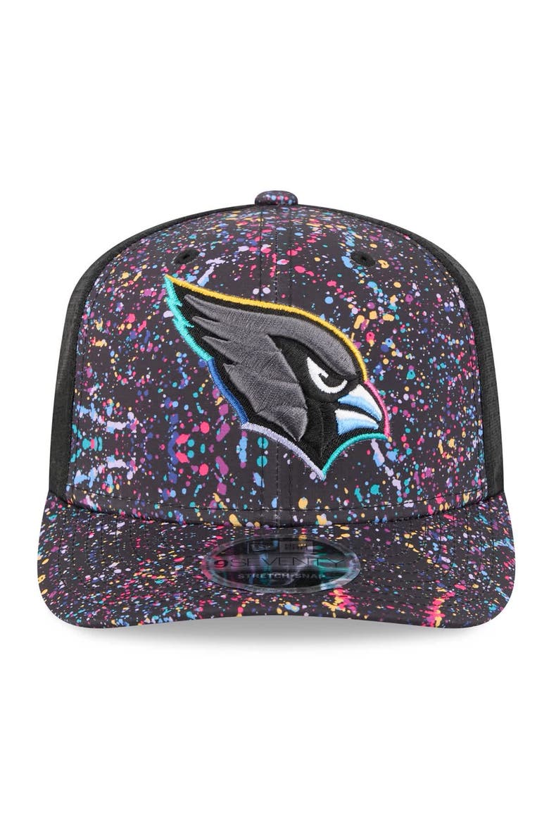Men's New Era Black Arizona Cardinals 2025 NFL Crucial Catch 9SEVENTY Adjustable Hat, Alternate, color, Black