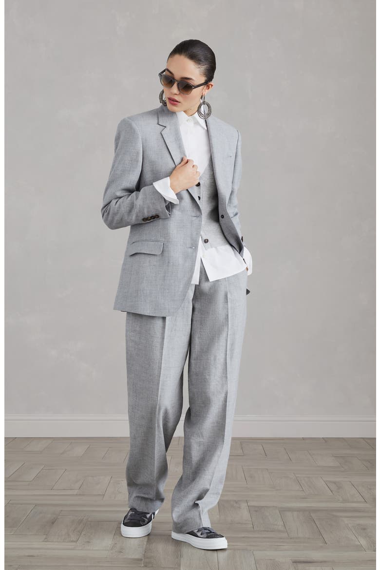Rib knit cardigan, Alternate, color, Grey