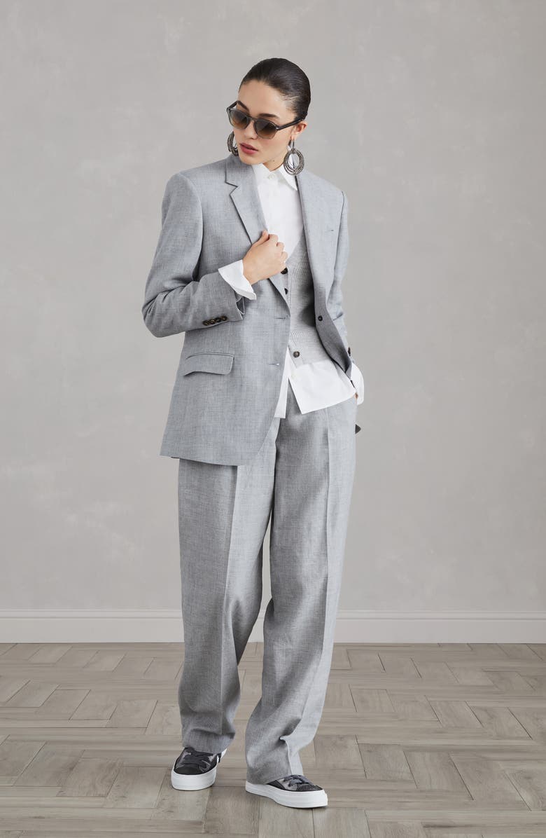 Brunello Cucinelli Rib knit cardigan, Alternate, color, 