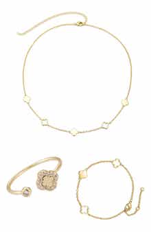 3-Piece Mixed Clover Jewelry Set