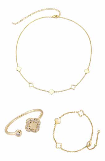 3-Piece Mixed Clover Jewelry Set
