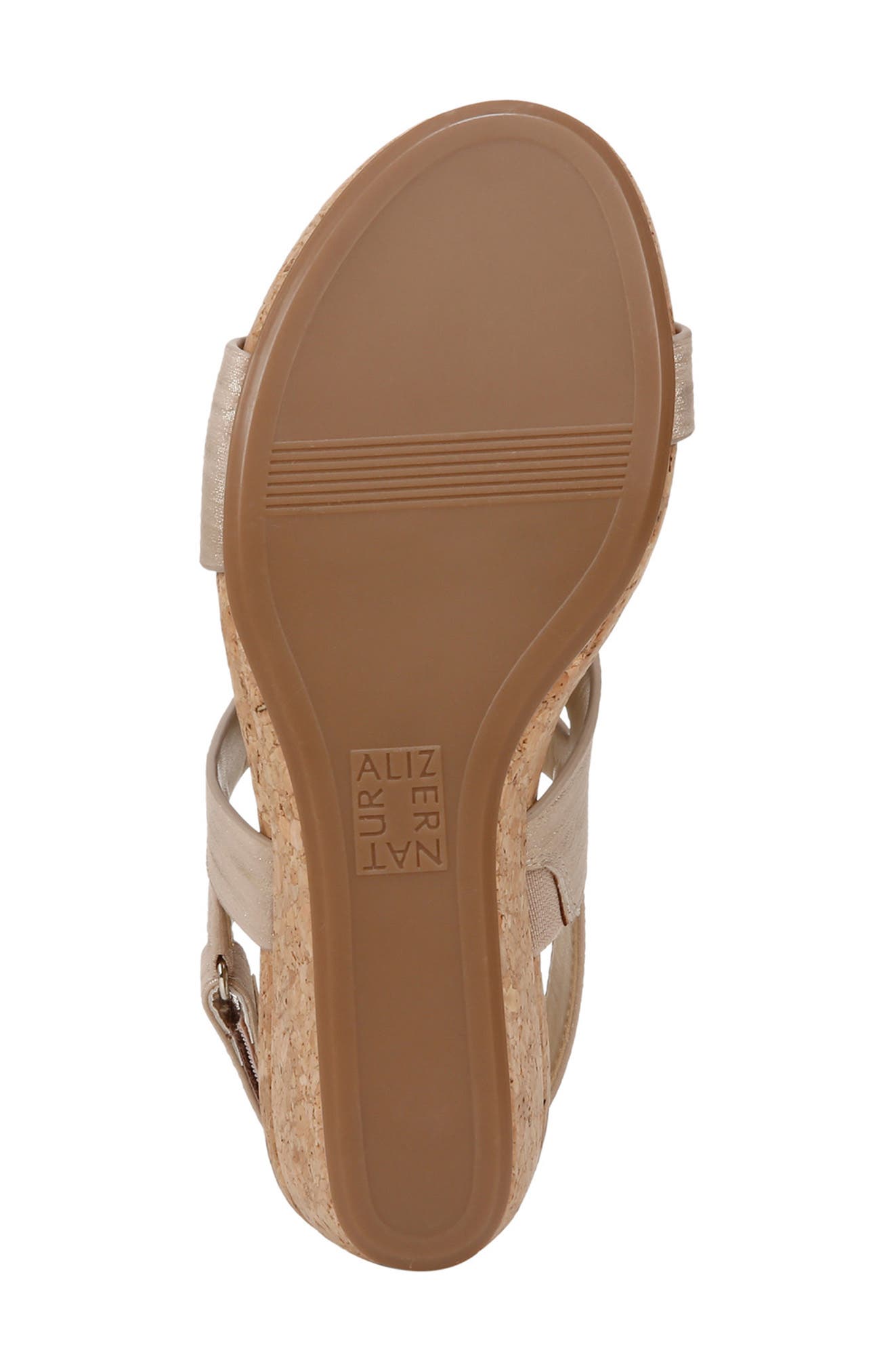 Adria Strappy Wedge Sandal, Alternate, color, FAWN BEIGE