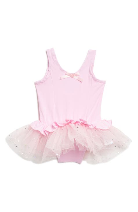 Kids' Mini Bow Short Sleeve Tutu Bodysuit (Toddler, Little Kid & Big Kid)