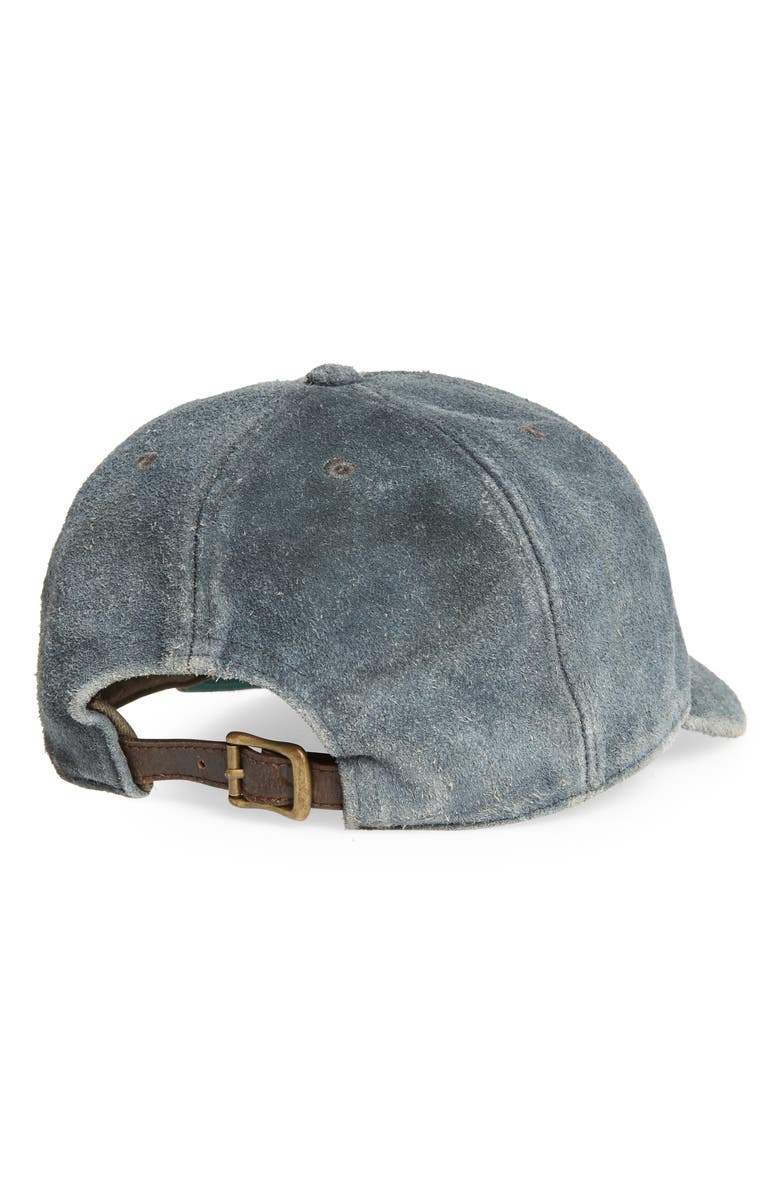 Double RL RRL Rough Out Suede Baseball Cap, Alternate, color,