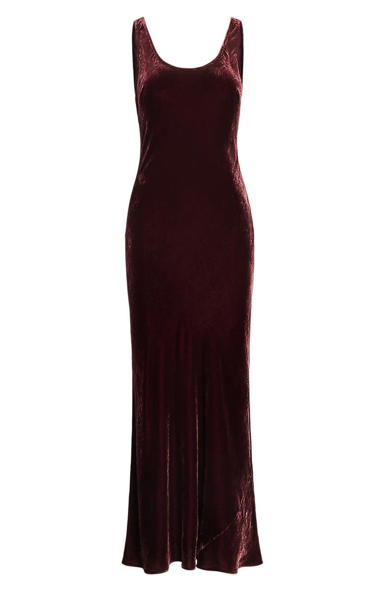 Ralph Lauren Velvet Column Gown, Alternate, color,