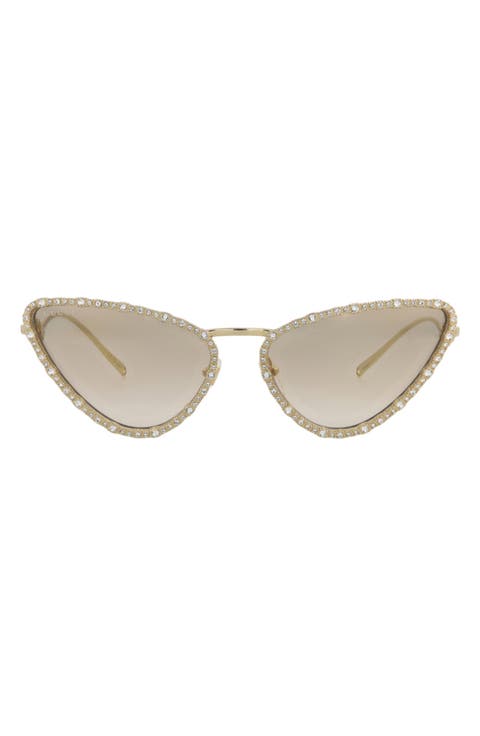 Crystal Cat Eye Sunglasses