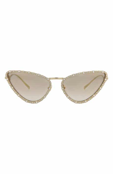 Crystal Cat Eye Sunglasses