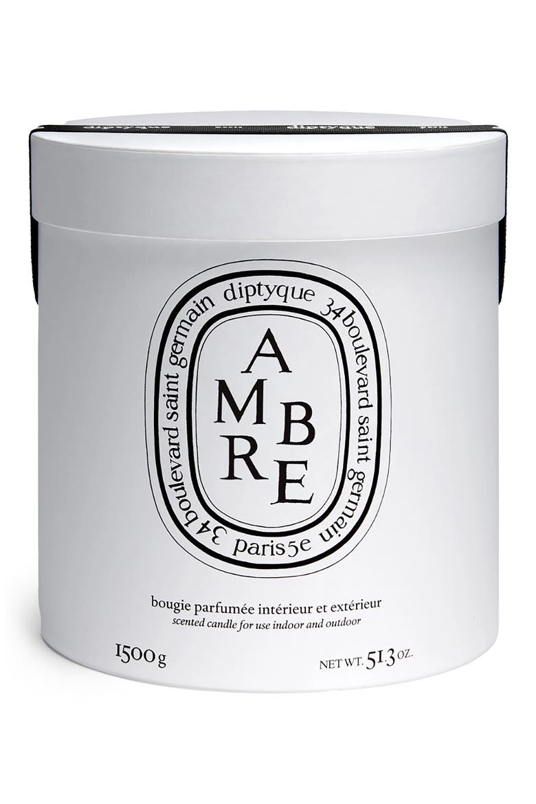 Ambre (Amber) Very Large Scented Candle, Alternate, color, NO COLOR
