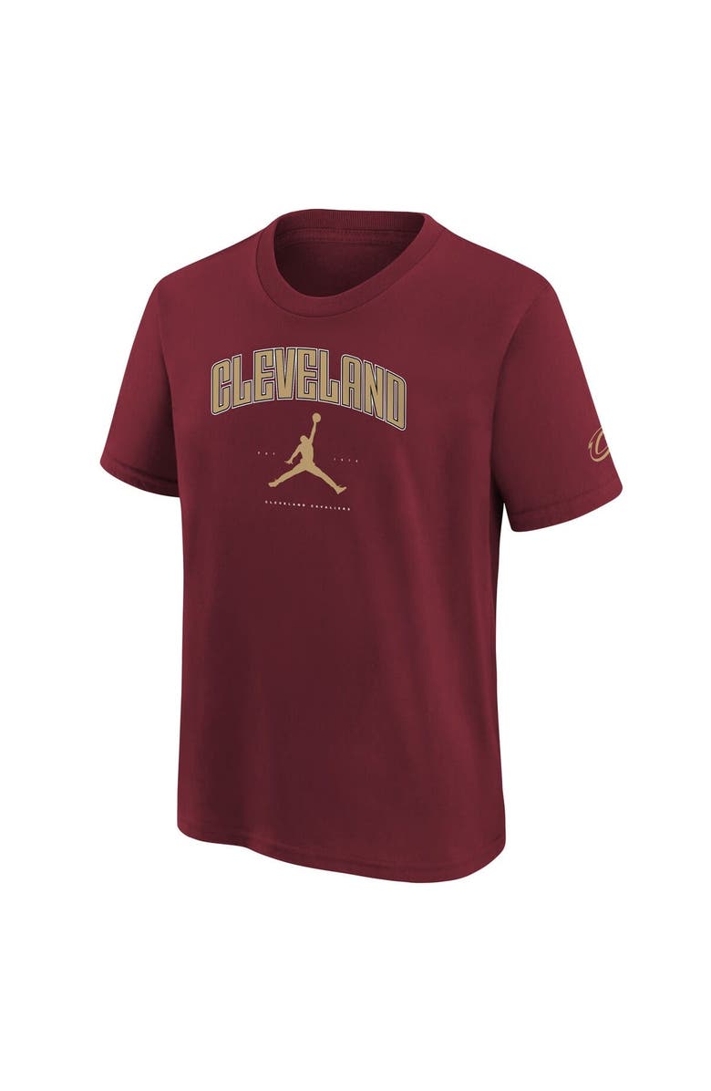 Jordan Brand Youth Jordan Brand Wine Cleveland Cavaliers Essential Cities T-Shirt, Alternate, color, Wine